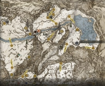 艾尔登法环巨人山顶地图关键位置一览