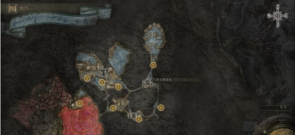 艾尔登法环地底·安瑟尔河地图关键位置一览