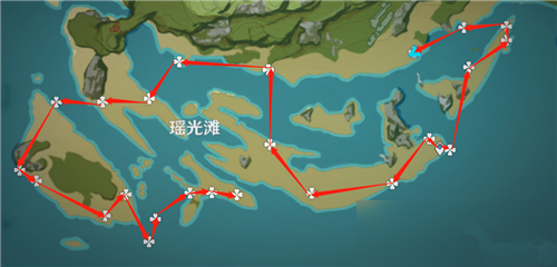 原神星螺最快收集路线一览