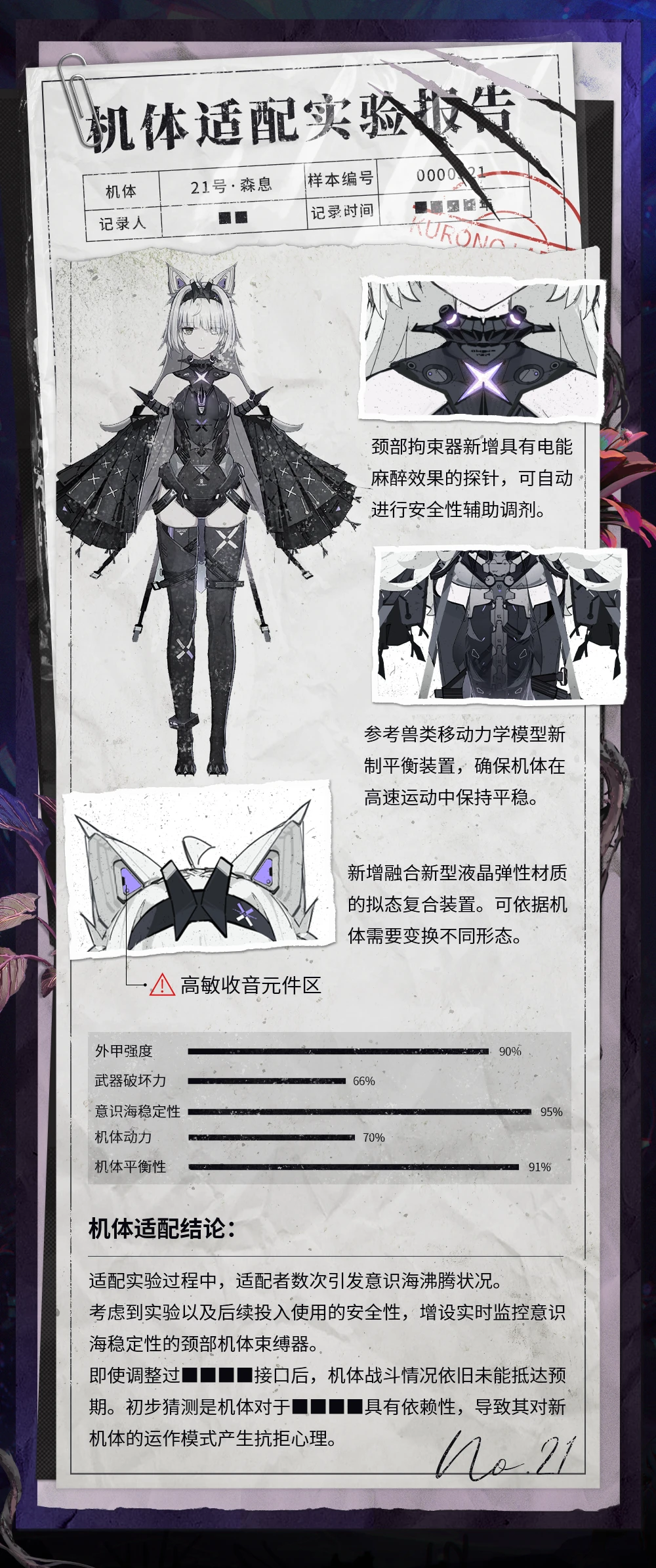 战双帕弥什21号·森息机体适配报告