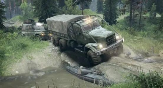 旋转轮胎泥泞奔驰拉棺材3