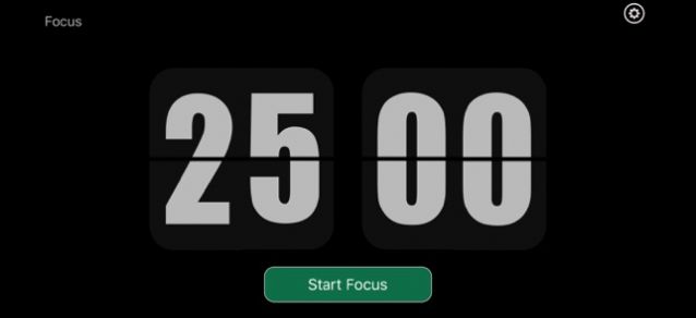 一个黑色全屏的计时器中文版1