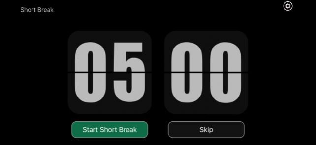 一个黑色全屏的计时器中文版2