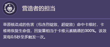原神卡维天赋有哪些效果