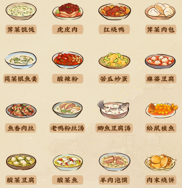 桃源深处有人家食谱配方有哪些