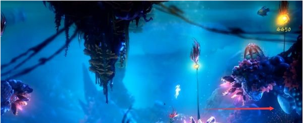 精灵与萤火意志光之池·水下冲刺图文攻略