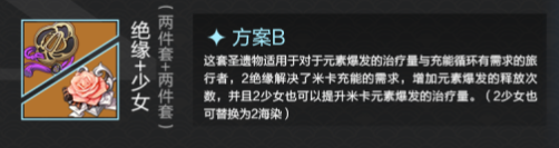 原神3.5版本米卡圣遗物怎么选择