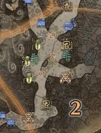 怪物猎人世界​陆珊瑚台地·2区素材采集点地图