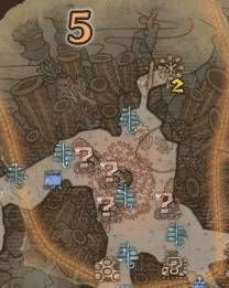 怪物猎人世界​陆珊瑚台地·5区素材采集点地图