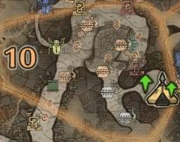 怪物猎人世界​陆珊瑚台地·10区素材采集点地图