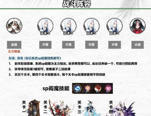 阴阳师驱魔守念阵容怎么搭配