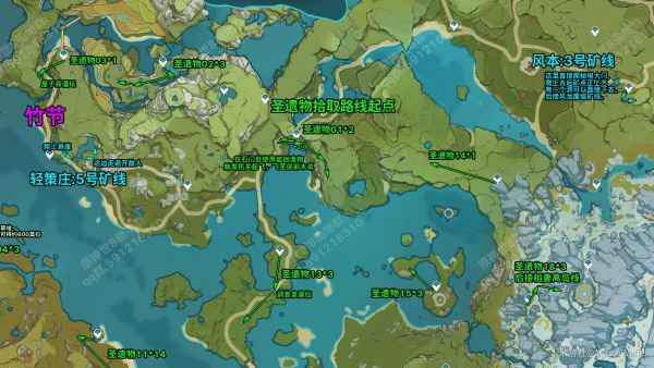 原神全地图锄地路线一览