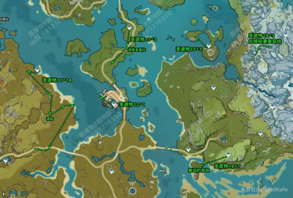 原神全地图锄地路线一览