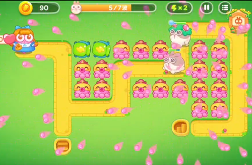 保卫萝卜4绿野奇缘第43关怎么过