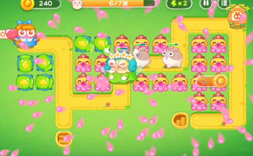 保卫萝卜4绿野奇缘第43关怎么过