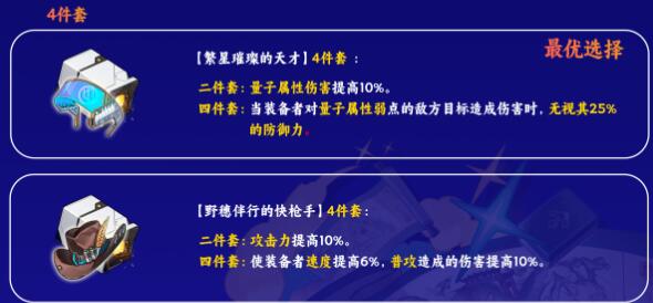 崩坏星穹铁道青雀遗器怎么搭配